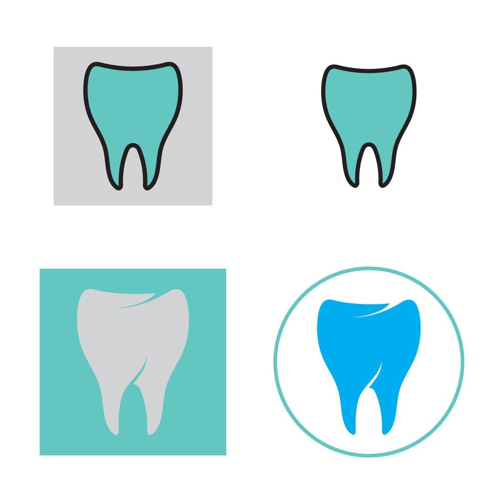 vecteur de conception de logo de soins dentaires