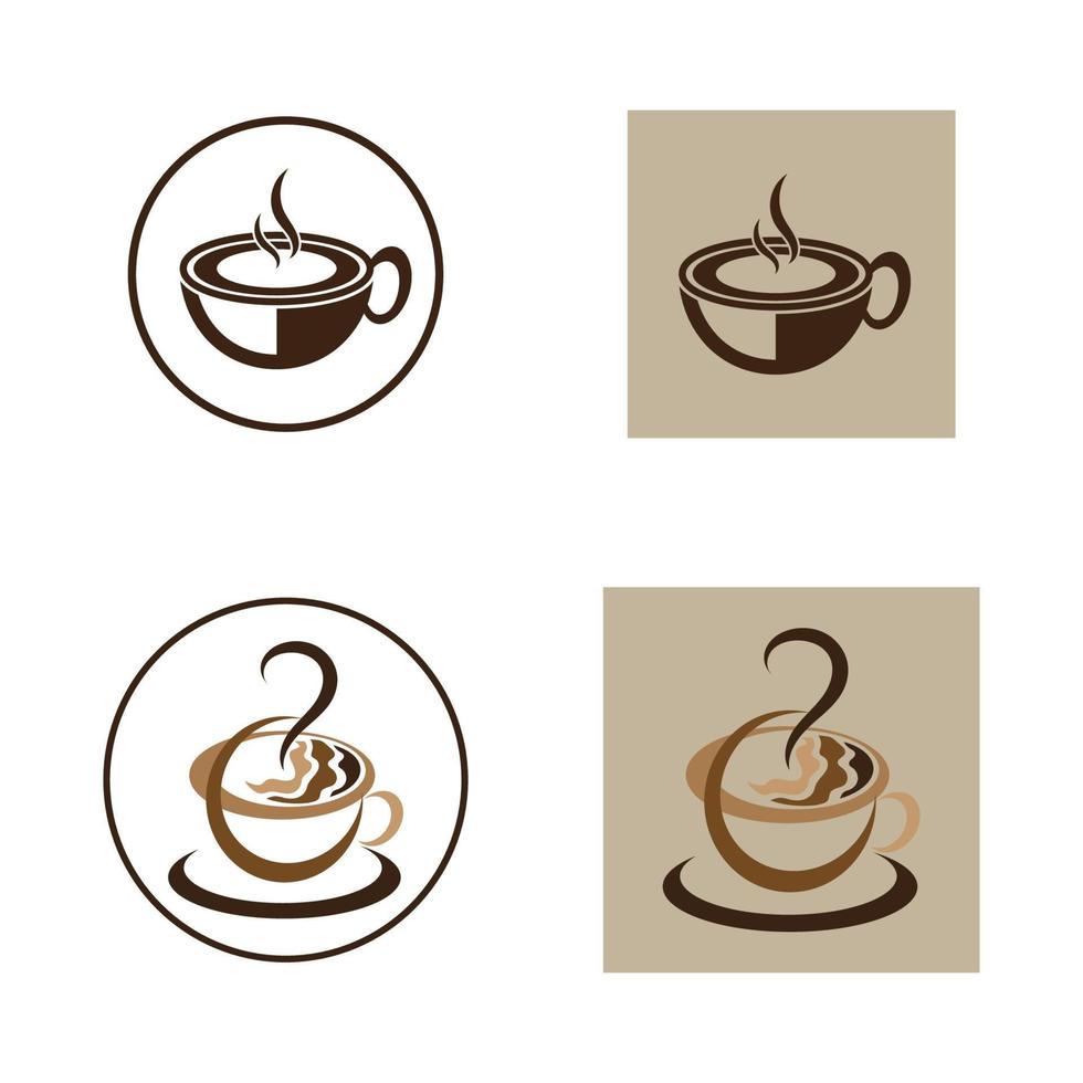 modèle de logo de tasse à café vecteur