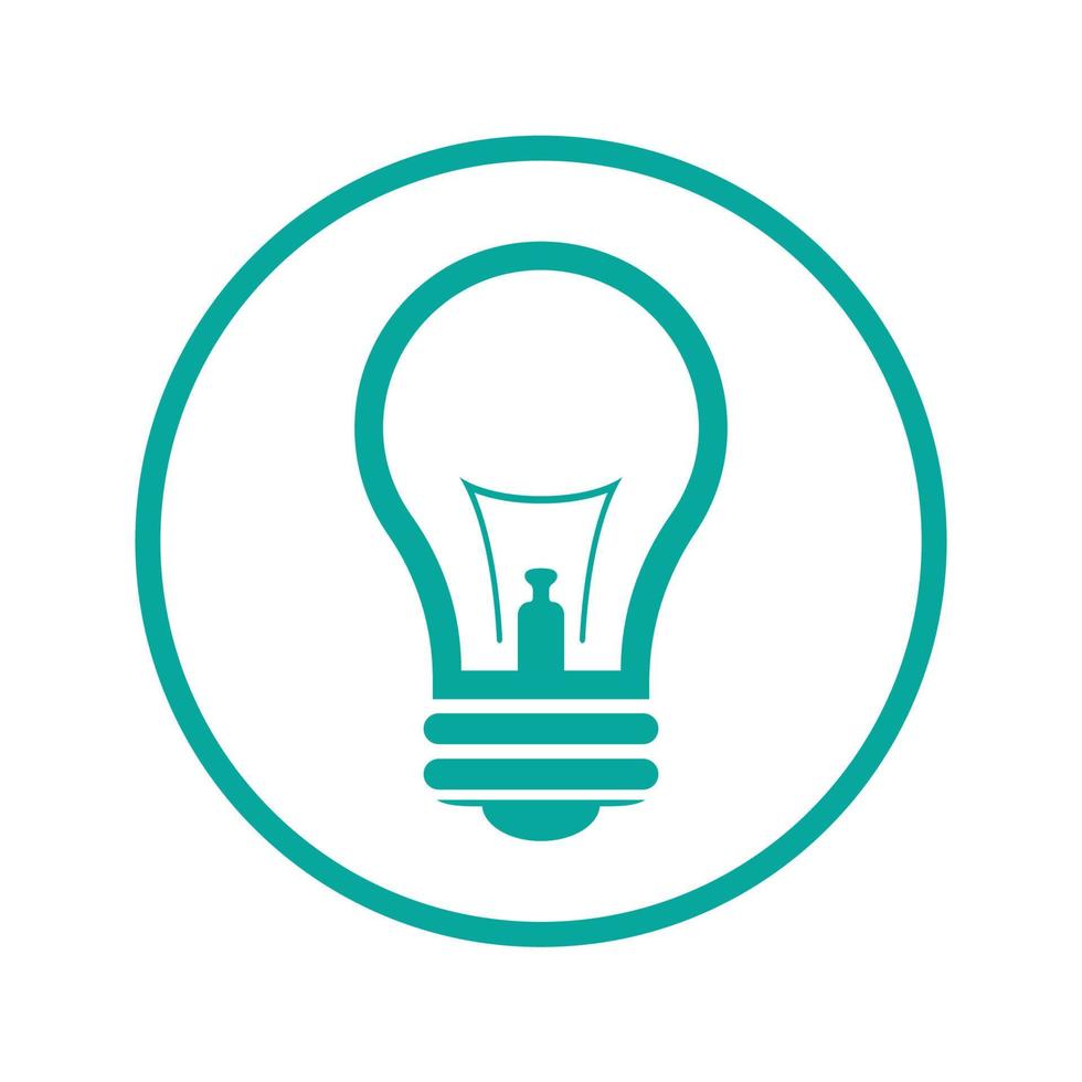 vecteur d'icône de conception de logo de lampe