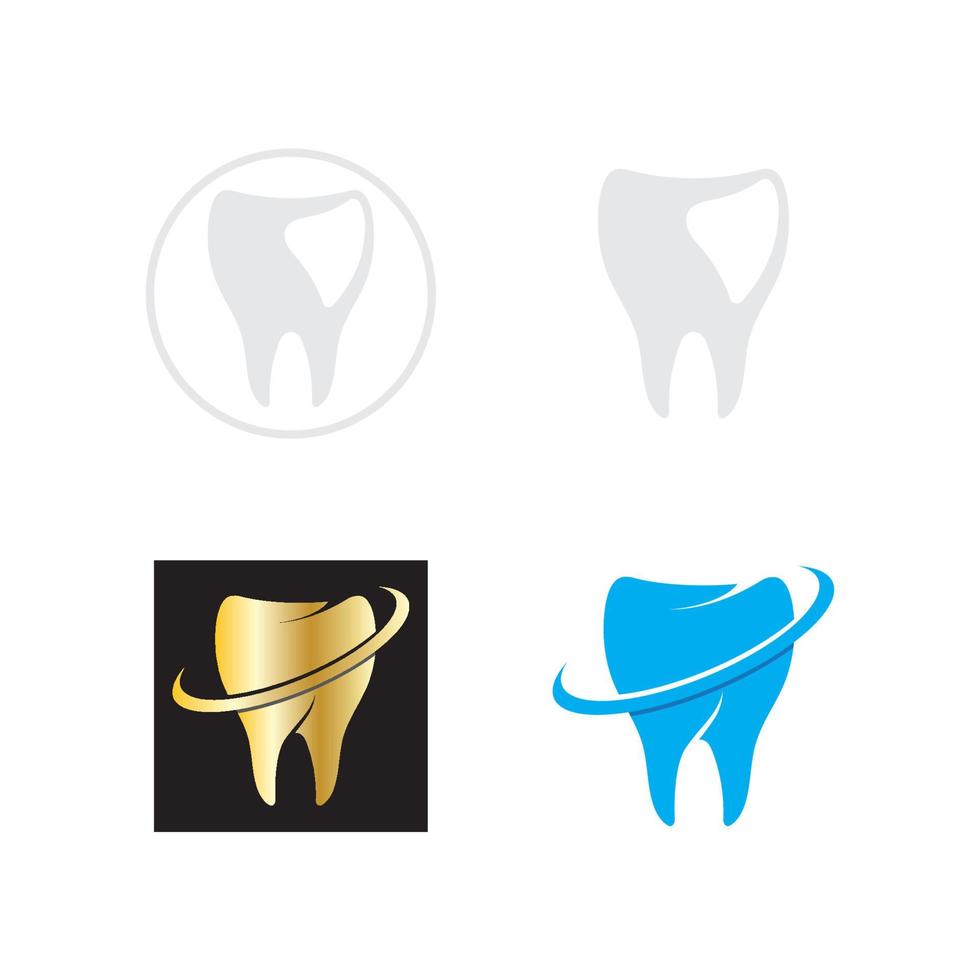 vecteur de conception de logo de soins dentaires