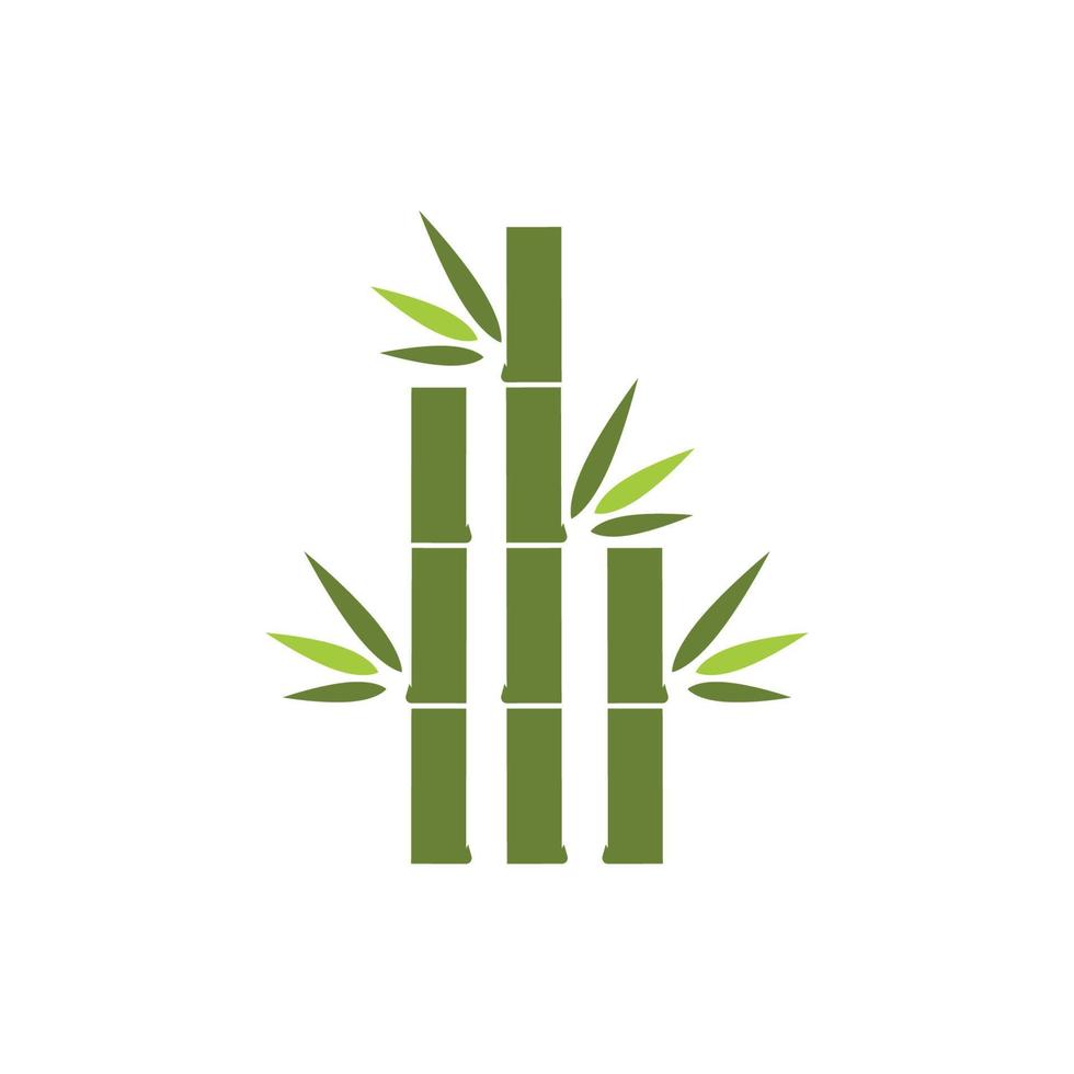 icône de vecteur de modèle de logo de bambou