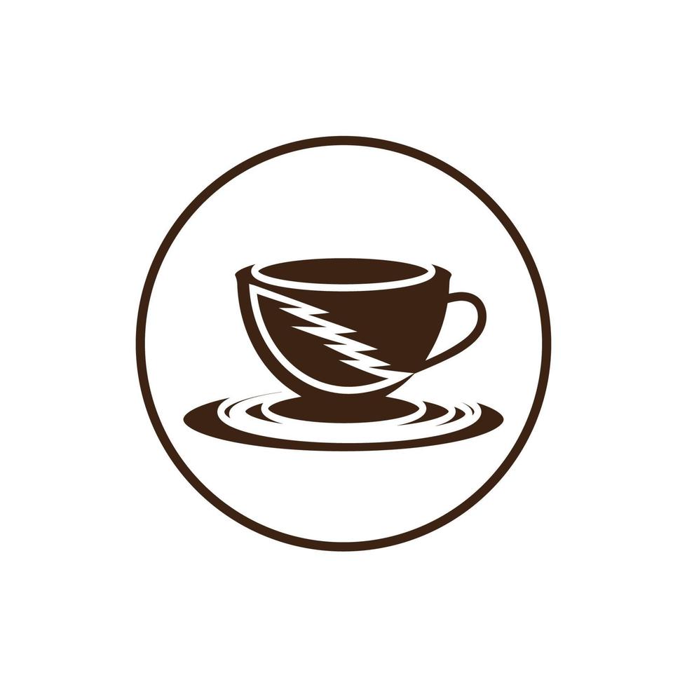 modèle de logo de tasse à café vecteur