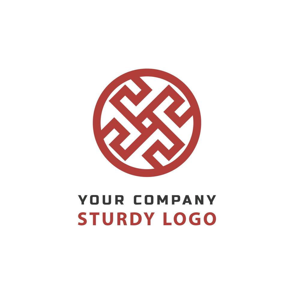 illustration vectorielle de logo de conception. concept abstrait de logo robuste vecteur