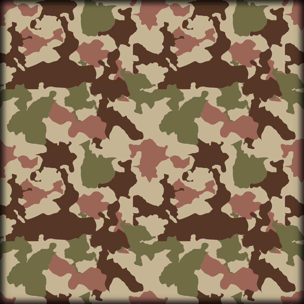 arrière-plan harmonieux de peau de camouflage, illustration vectorielle de motif de conception textile vecteur