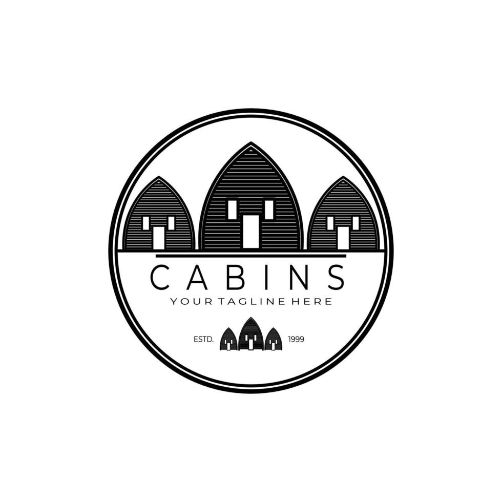 cabines logo vector illustration design graphique