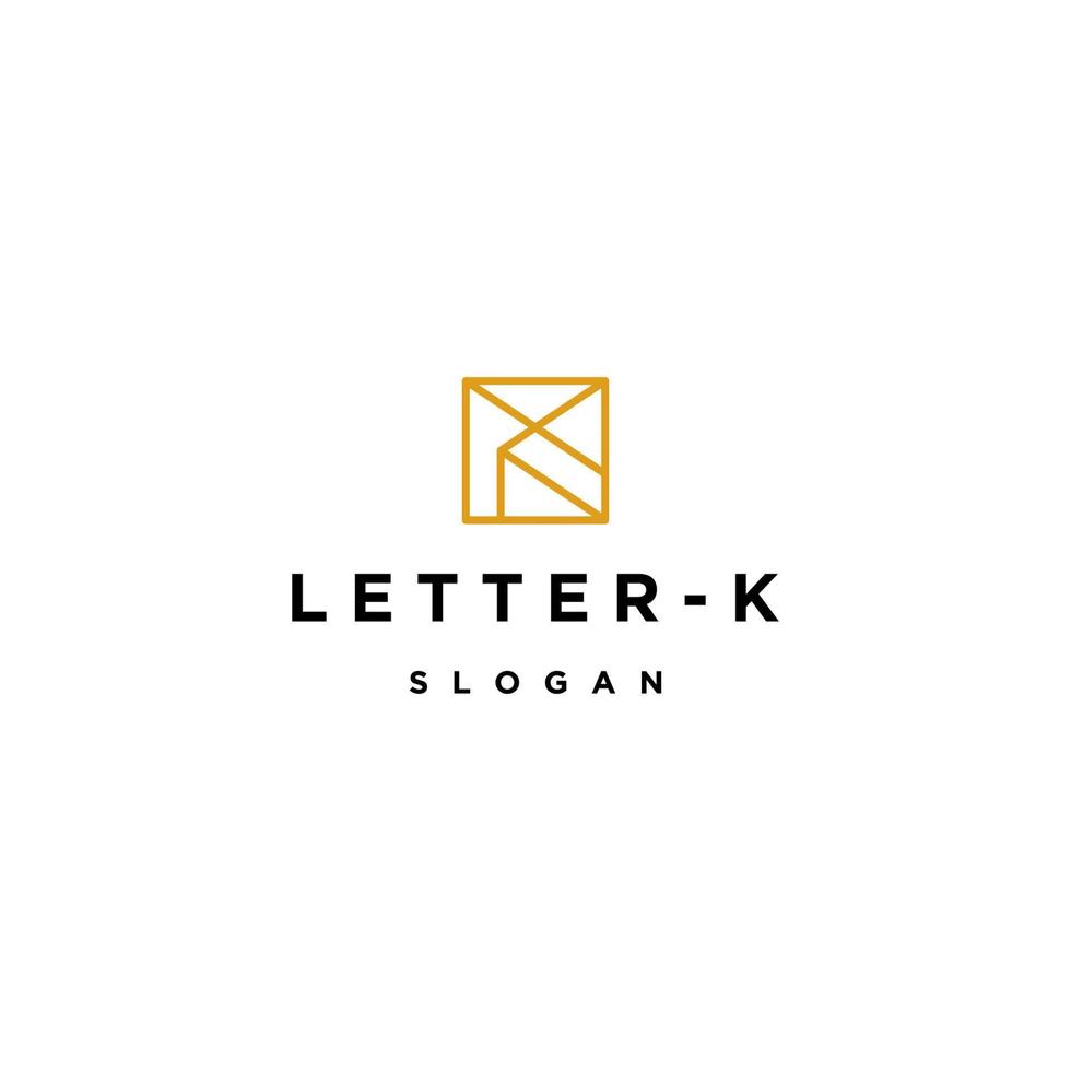 modèle de conception d'icône de logo lettre k vecteur