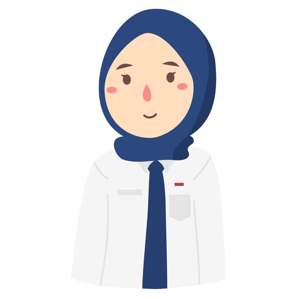 uniforme scolaire hijab vecteur