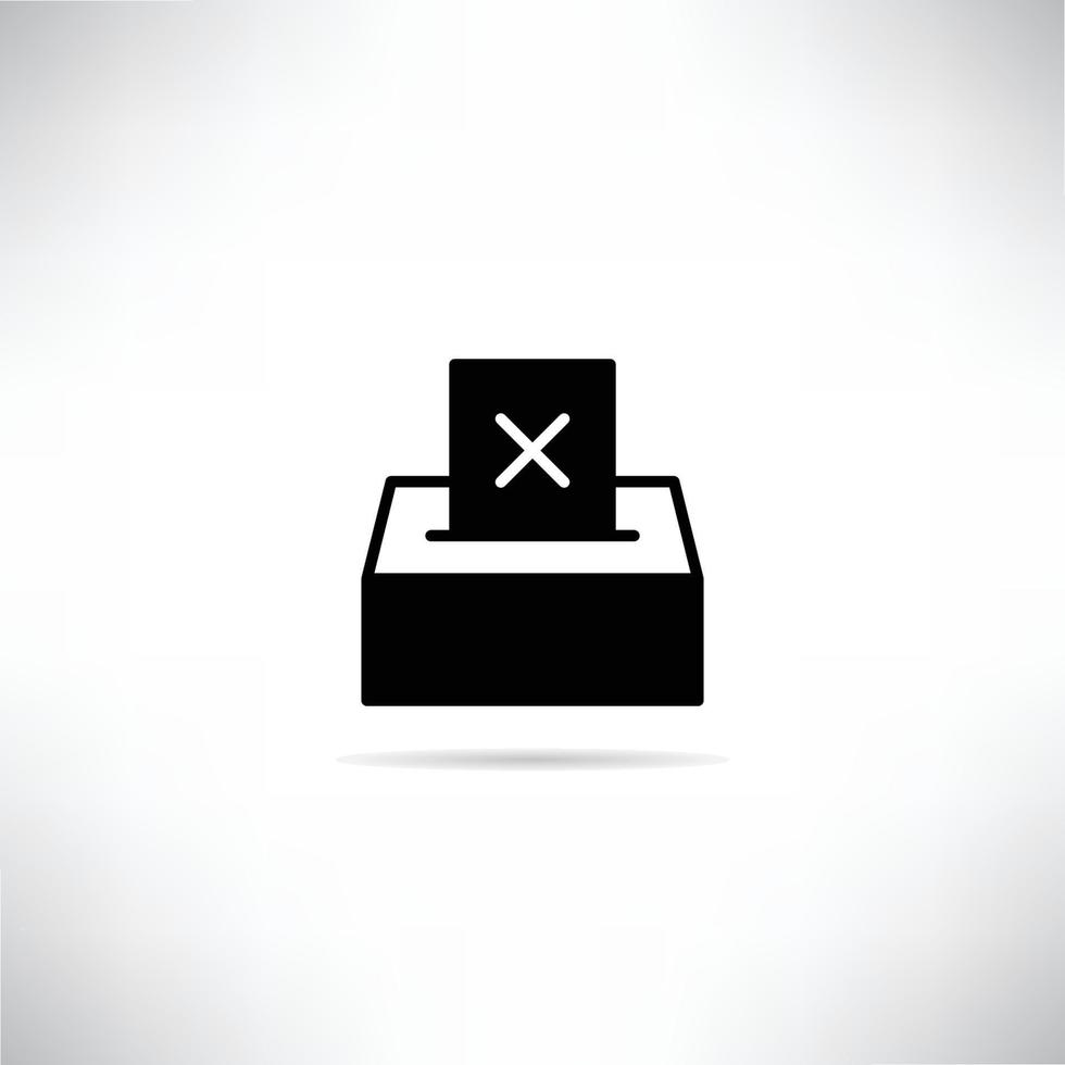 illustration de l'icône de la boîte de vote vecteur