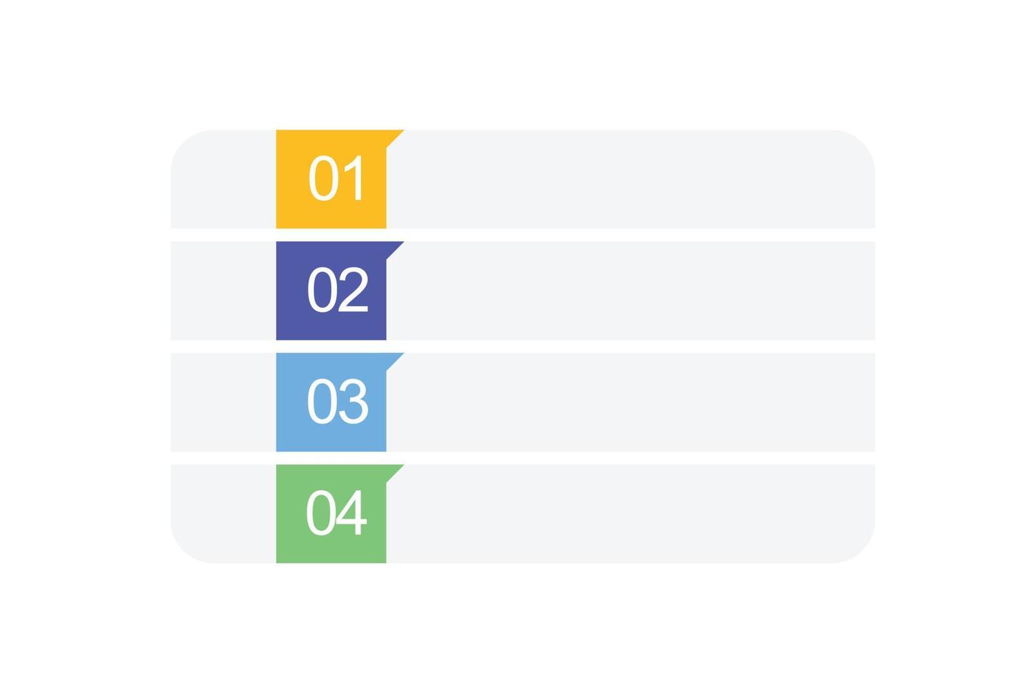 modèle d'étiquette infographique avec des icônes. pas. infographie pour le concept d'entreprise. peut être utilisé pour les infographies, les organigrammes, les présentations, les sites Web, les bannières, les documents imprimés. vecteur