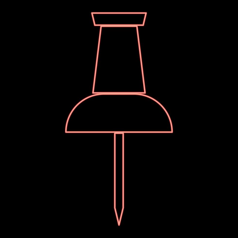 néon punaise couleur rouge illustration vectorielle image de style plat vecteur