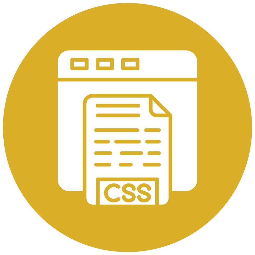 style d'icône de code css vecteur