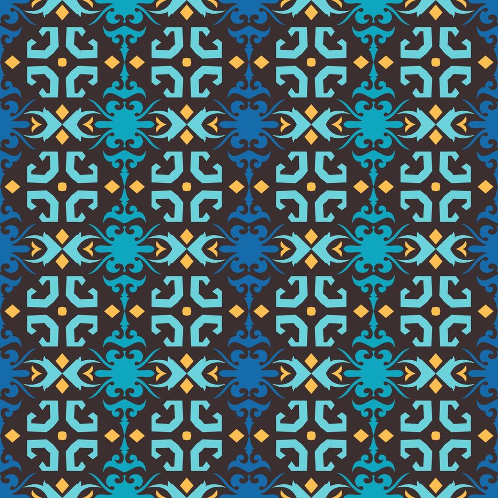 motif harmonieux de motif ethnique dayak.motif de tissu indonésien traditionnel.motif bornéo. inspiration de conception de vecteur. textile créatif pour la mode ou le tissu vecteur