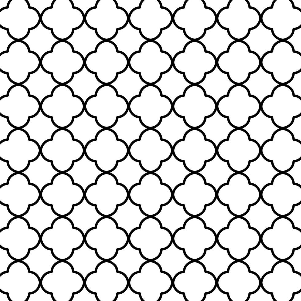 conception de modèle avec des figures quadrilobes. motif à chevrons vecteur