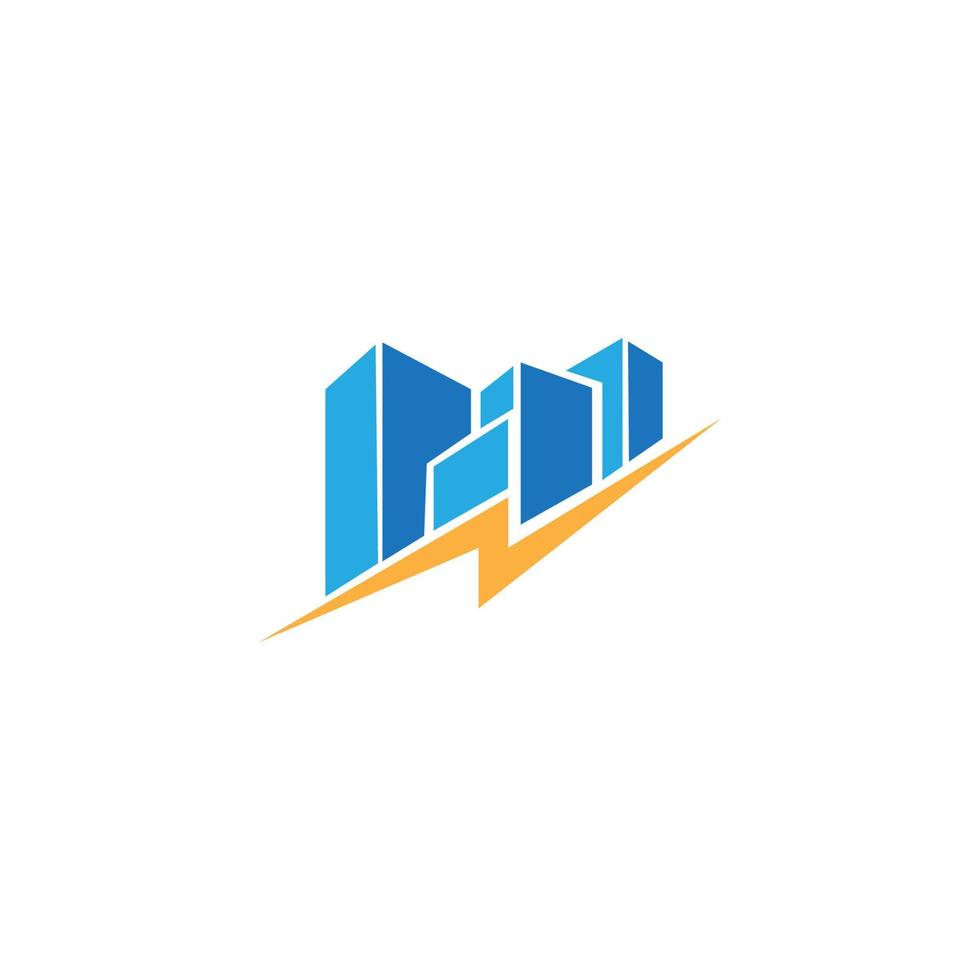 bâtiment immobilier architecte logo vecteur icône symbole illustration design minimaliste