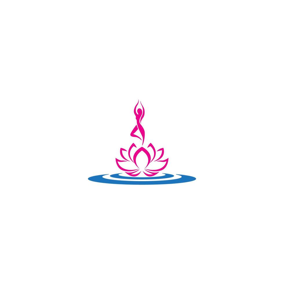 fleur de lotus beauté logo icône vecteur symbole illustration design moderne