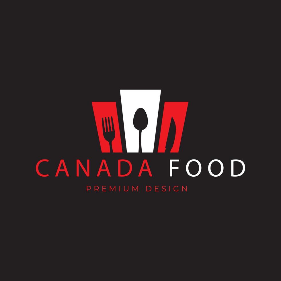 canada food restaurant traditionnel logo vecteur symbole icône illustration modèle de conception