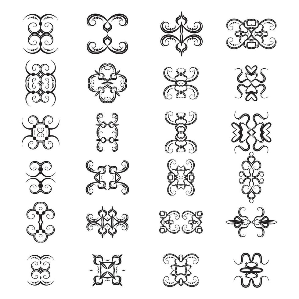 conception de vecteur d'éléments décoratifs d'ornement