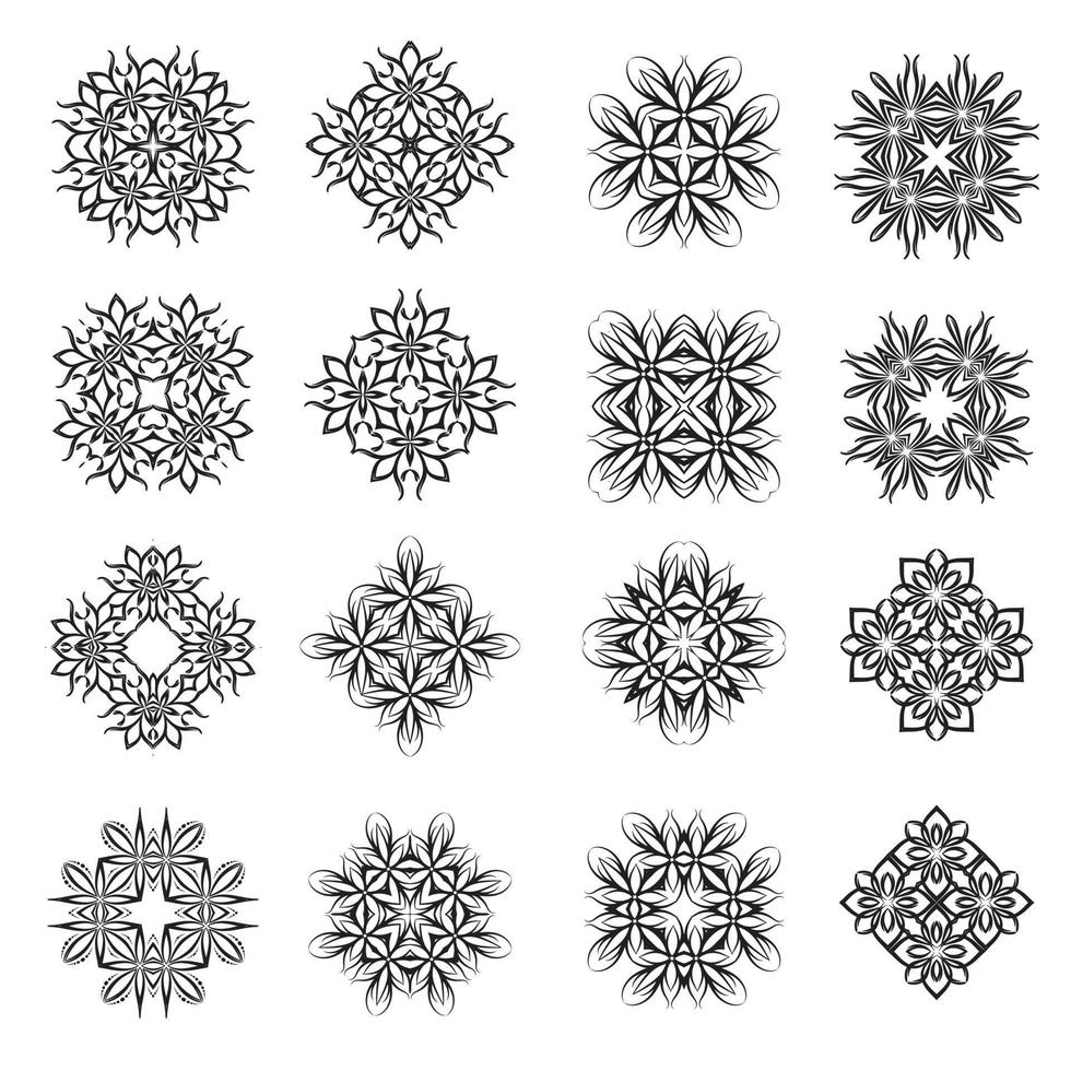 conception de vecteur d'éléments décoratifs d'ornement