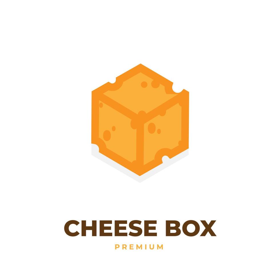 illustration de logo vectoriel boîte à fromage