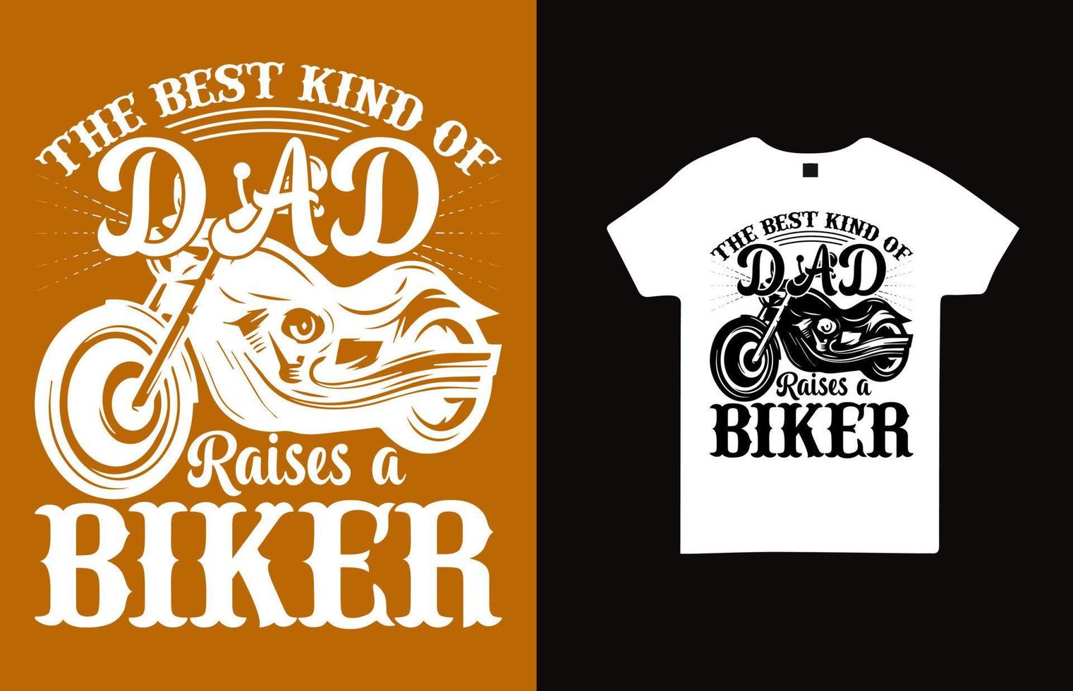 le meilleur type de papa élève un design de t-shirt de motard pour papa vecteur