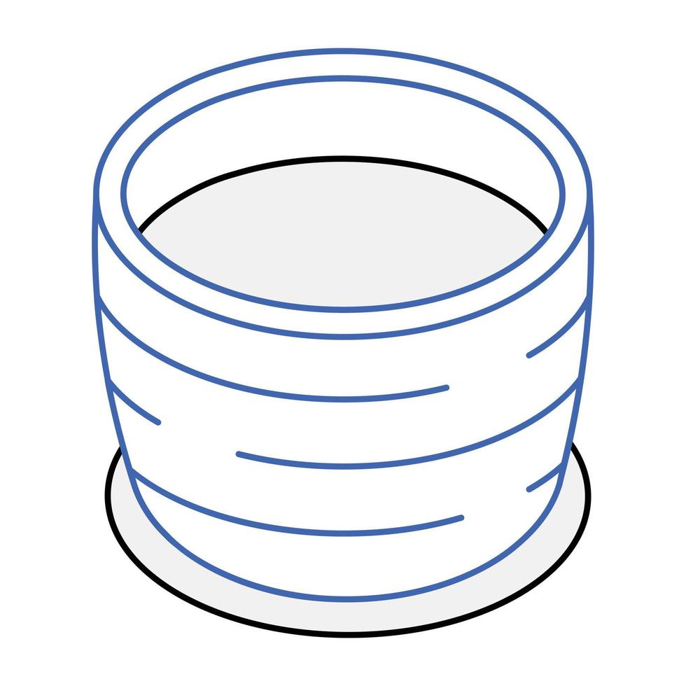 icône de pot de fleur facile à utiliser vecteur