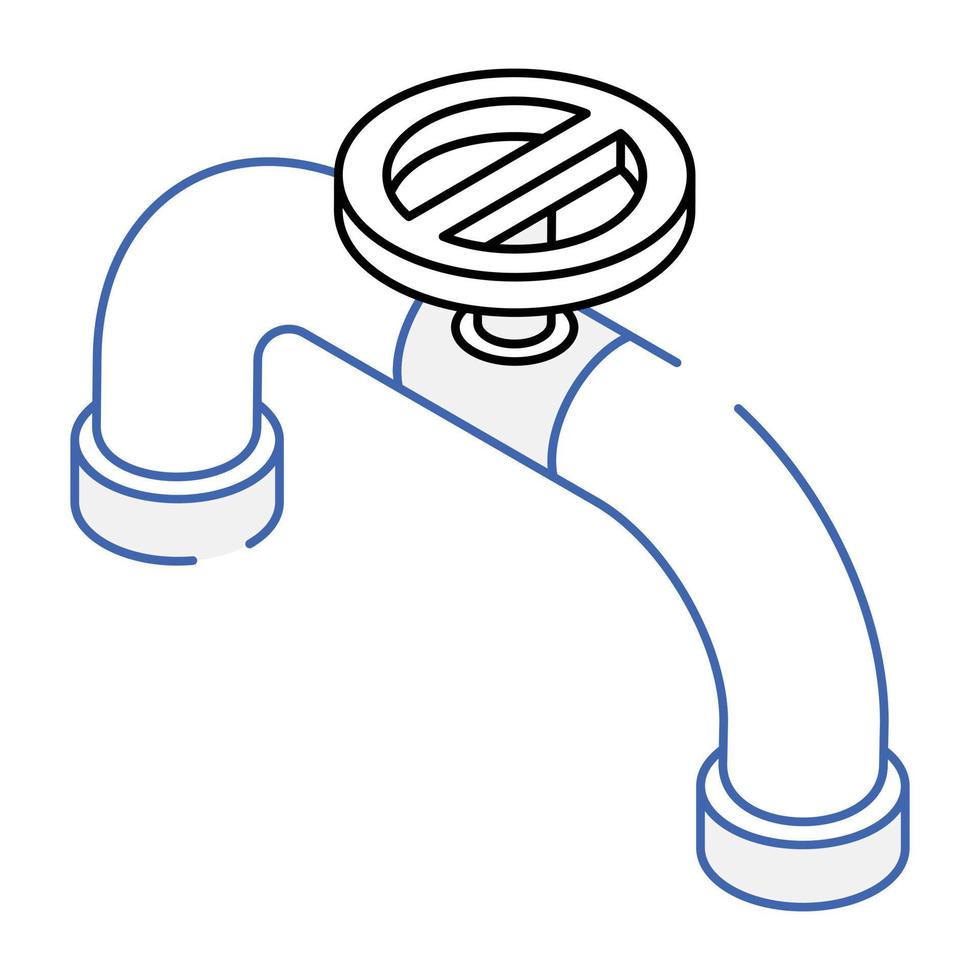 l'icône premium du robinet est prête à l'emploi vecteur