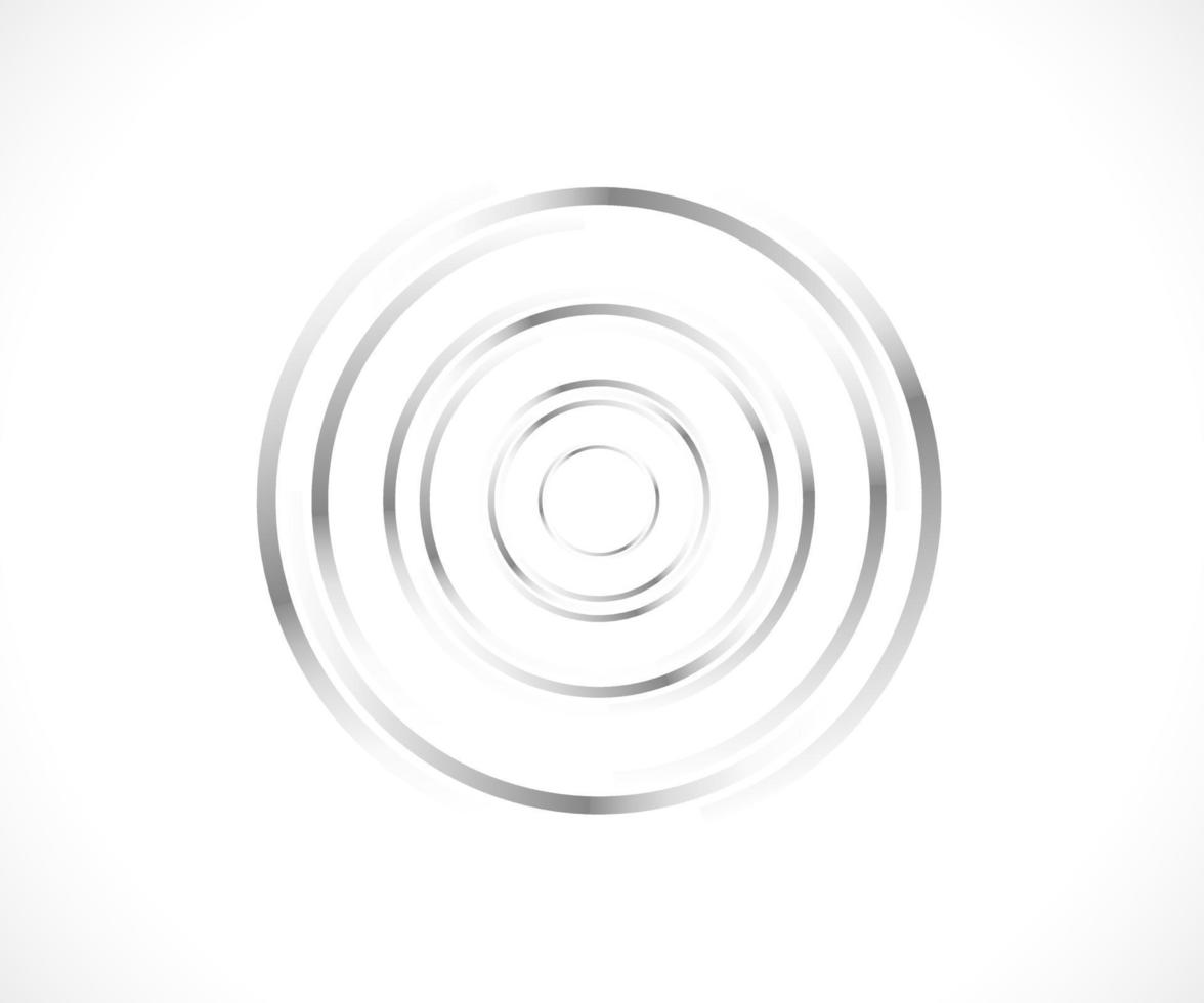 lignes abstraites en forme de cercle, élément de conception, forme géométrique, cadre de bordure rayé pour l'image, logo rond de technologie, illustration vectorielle en spirale vecteur