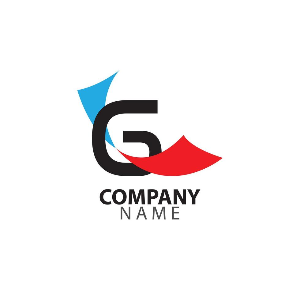 lettre g logo de l'entreprise illustration graphique vecteur