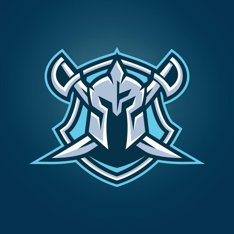 modèles de logo chevalier esports vecteur