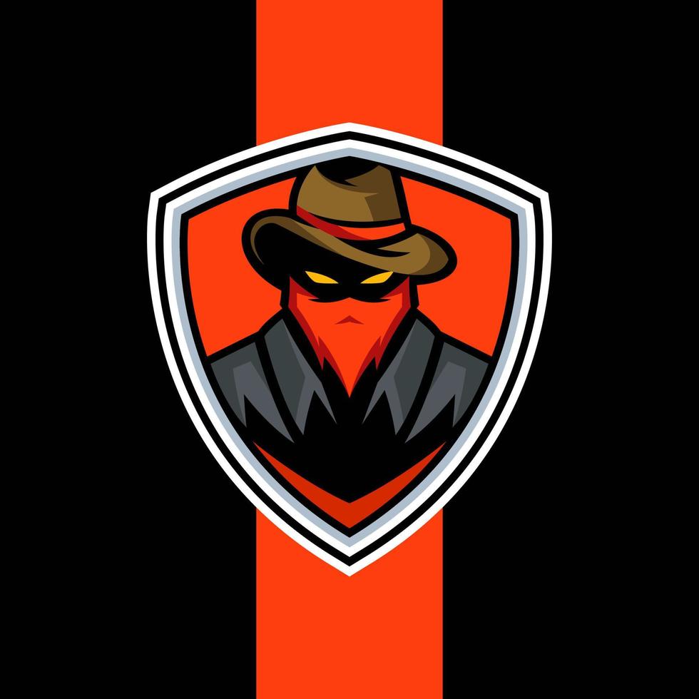 modèles de logo de bandits esports vecteur