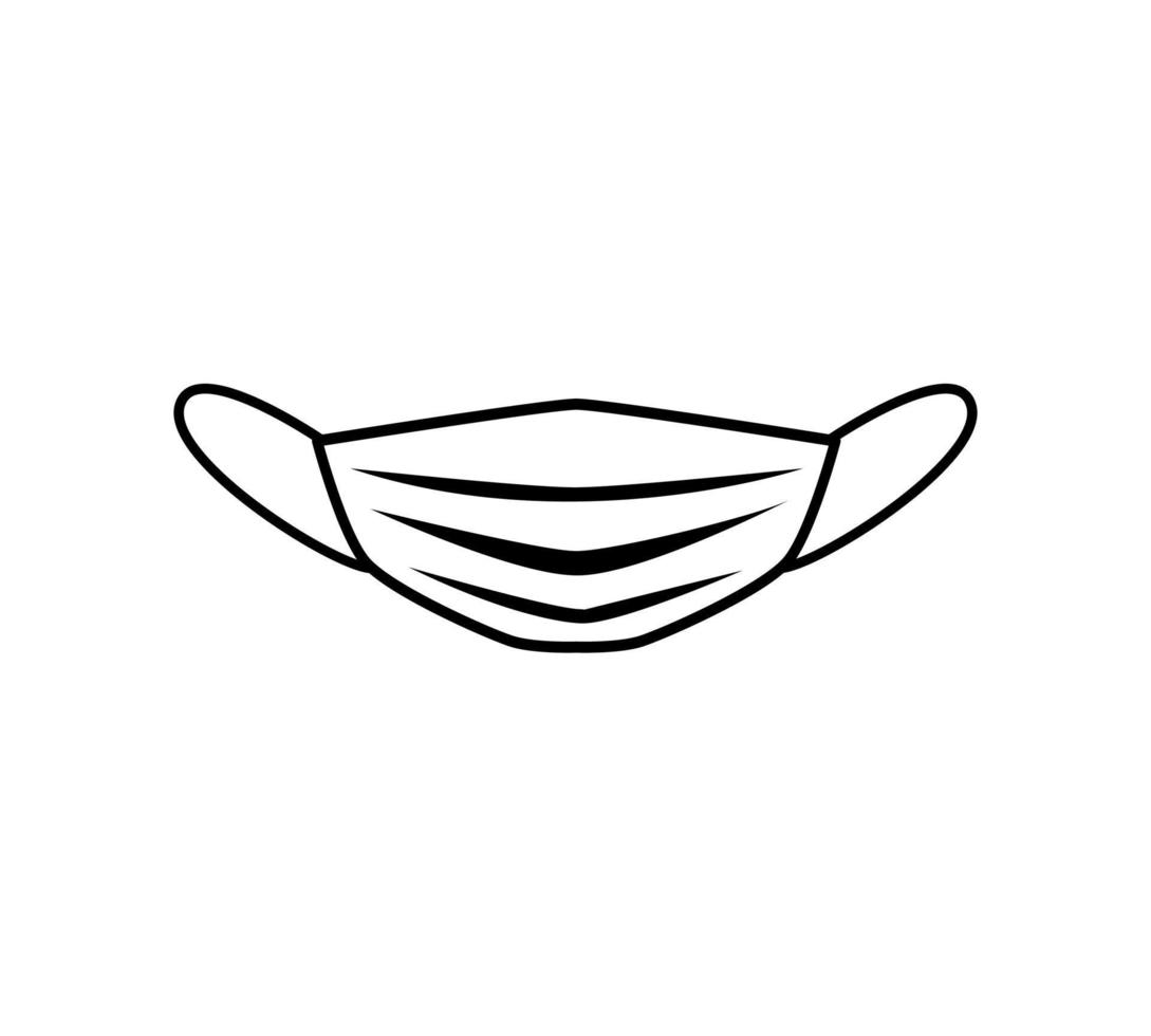 masques médicaux. style plat de symbole de santé. virus corona 2020. icône de site Web de conception, logo, application, interface utilisateur. illustration - vecteur. eps10. vecteur