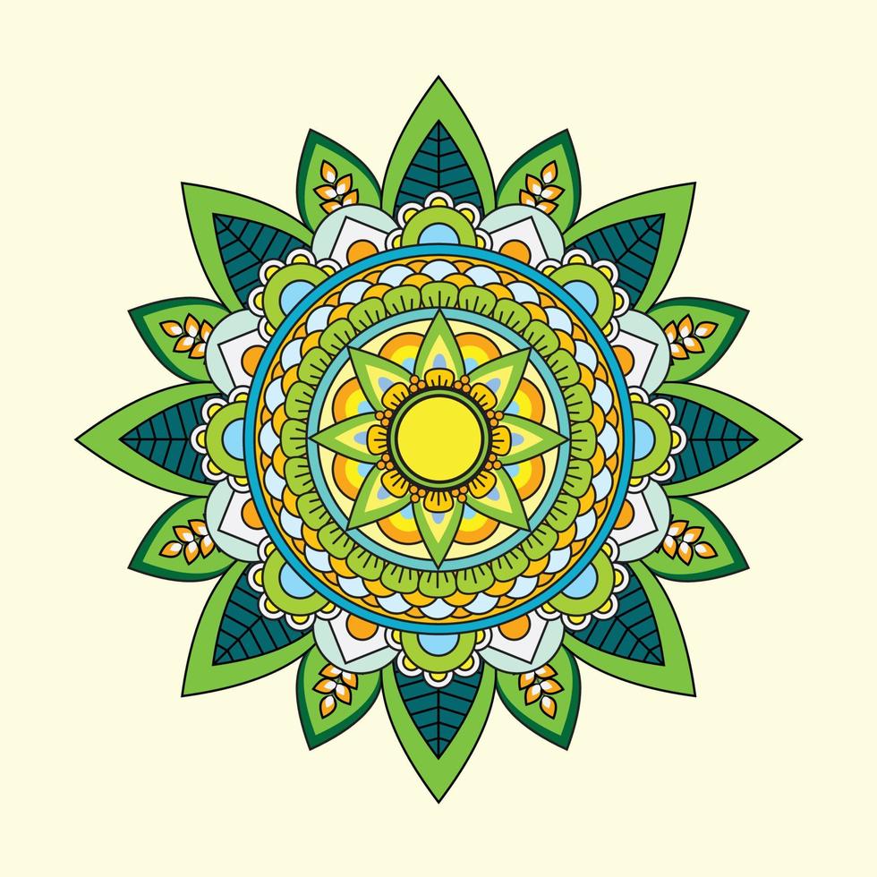 imprimer l'art du mandala vectoriel