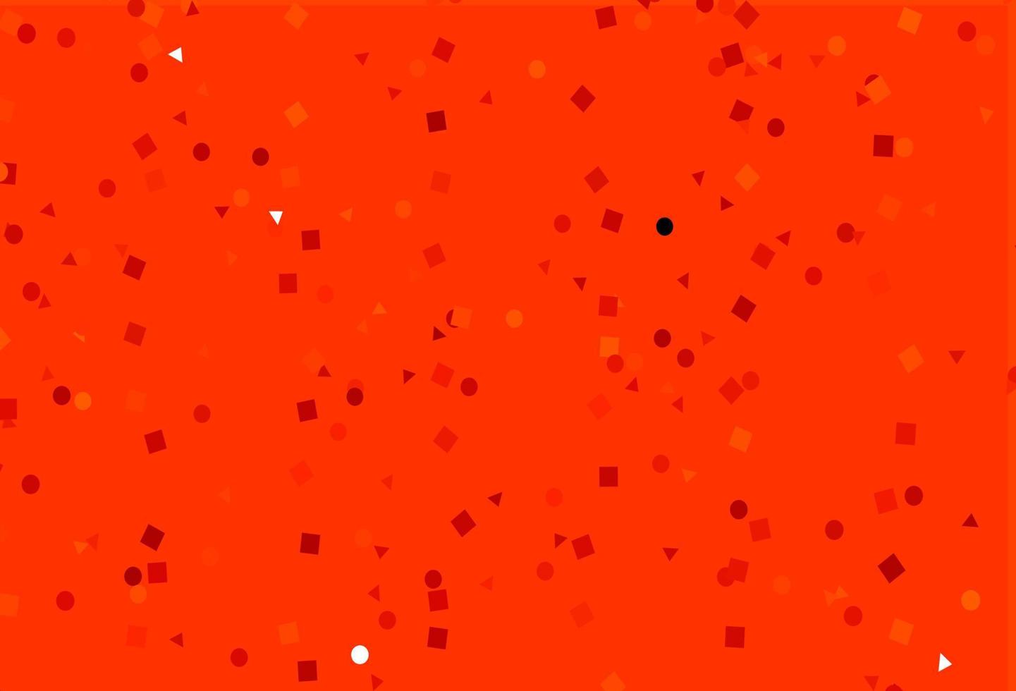 disposition vectorielle orange clair avec des cercles, des lignes, des rectangles. vecteur