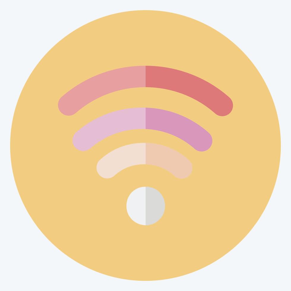 icône wifi. adapté au symbole des applications mobiles. style plat. conception simple modifiable. vecteur de modèle de conception. illustration de symbole simple