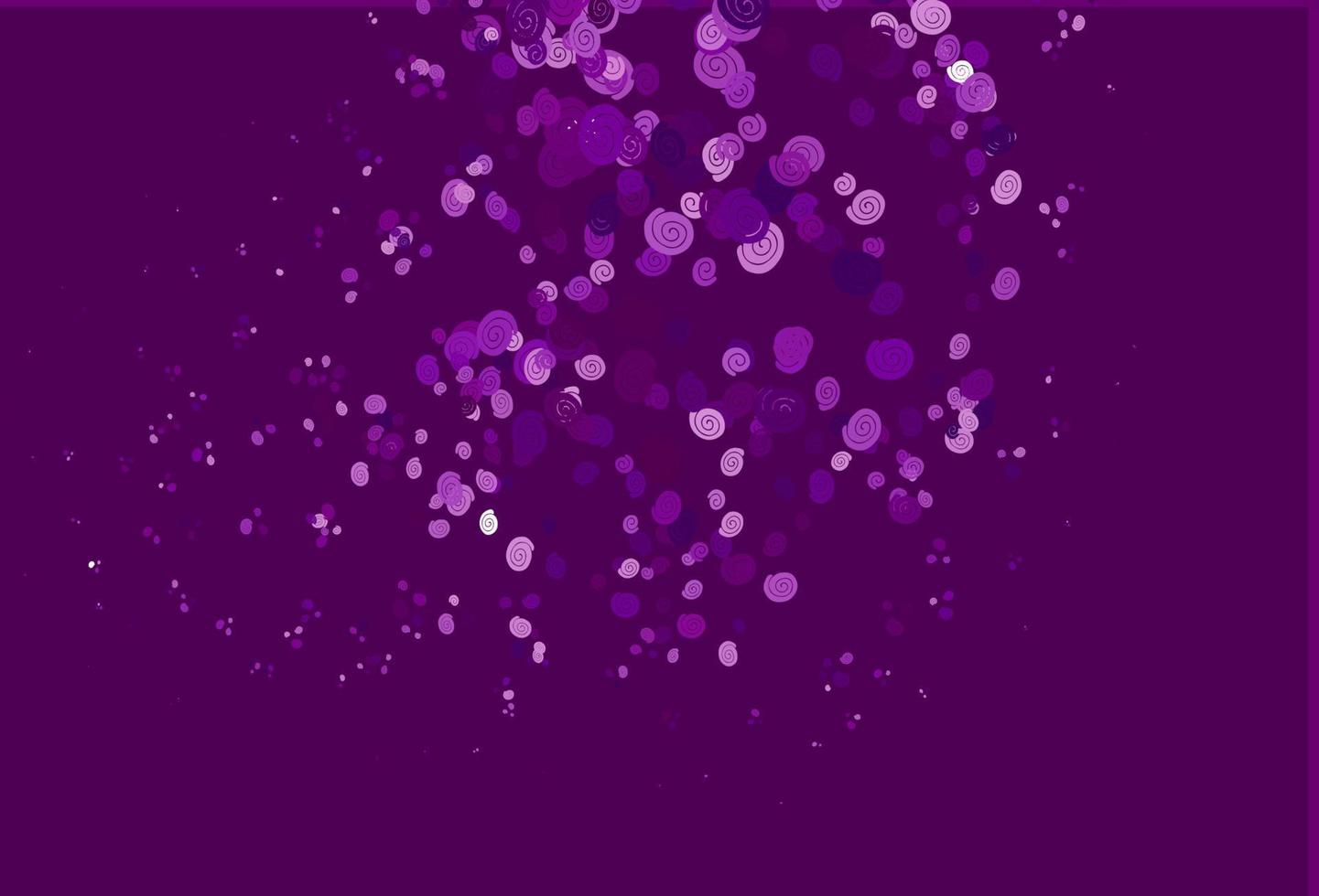 modèle vectoriel violet clair avec des lignes, des ovales.