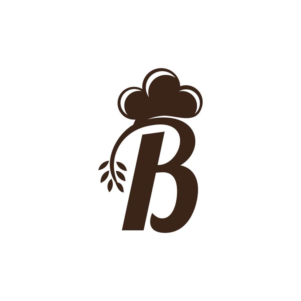 logo lettre b bon pour toute entreprise alimentaire telle que restaurants, boulangeries, cafés, etc. vecteur