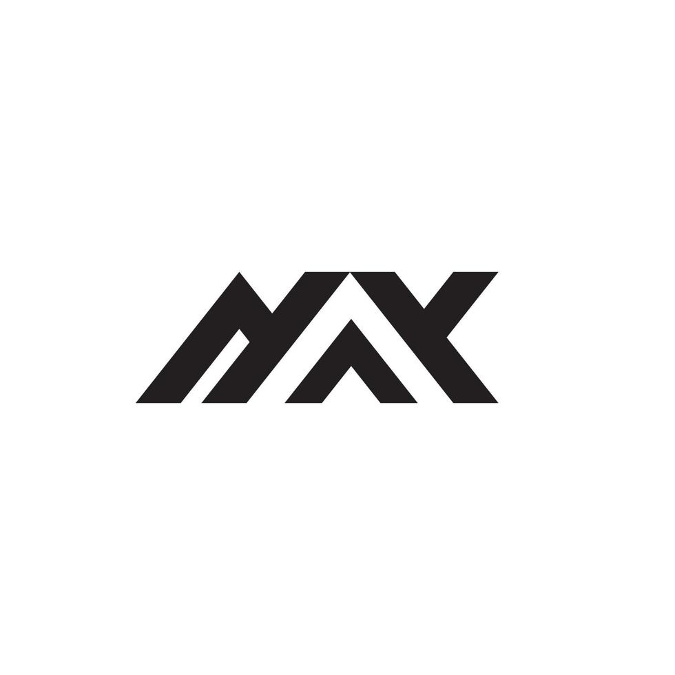 max logo géométrique vecteur