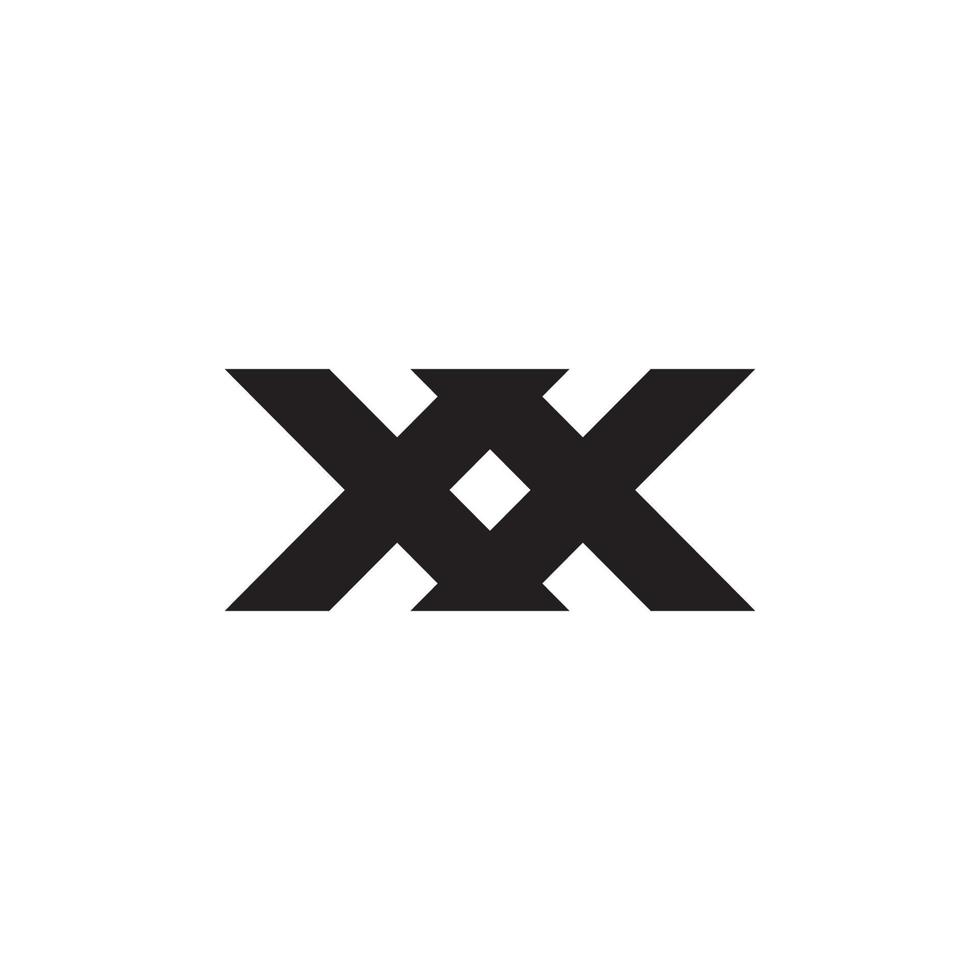 xx logo géométrique vecteur
