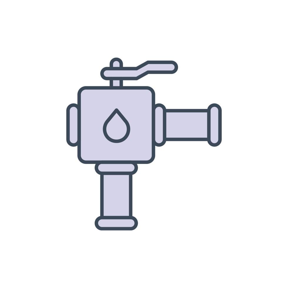icône de robinet de piscine vecteur