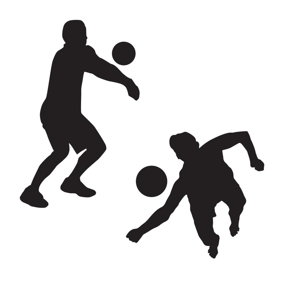 silhouette de volley-ball vecteur