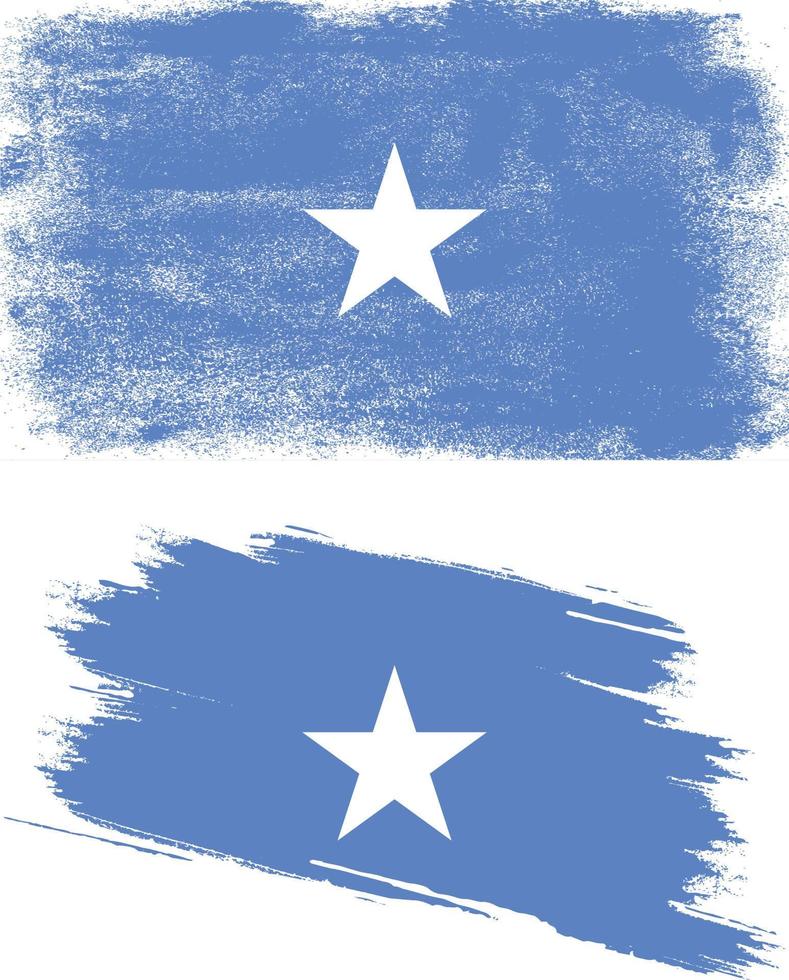 drapeau de la somalie dans le style grunge vecteur