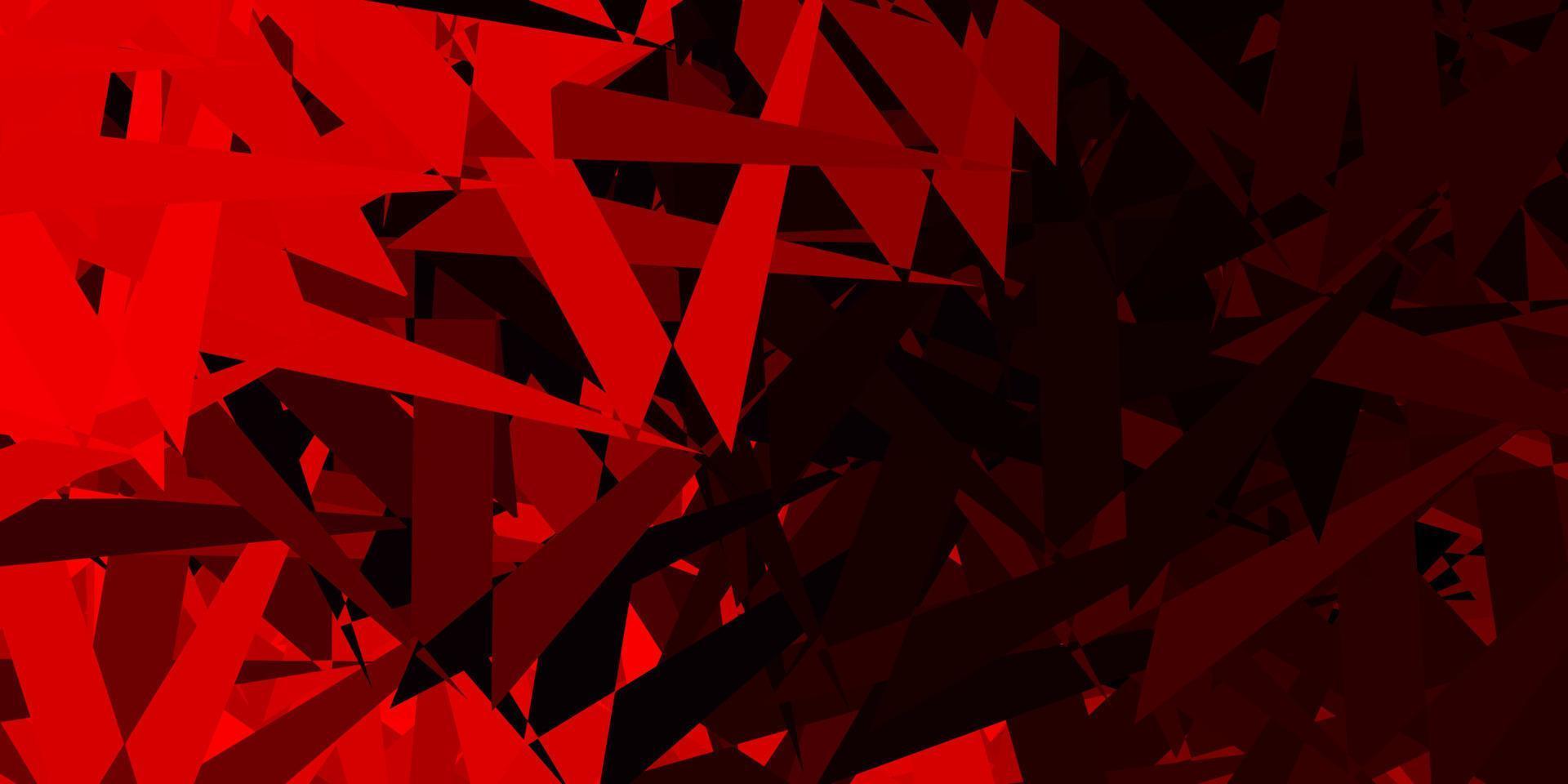 modèle vectoriel rouge foncé avec des formes triangulaires.