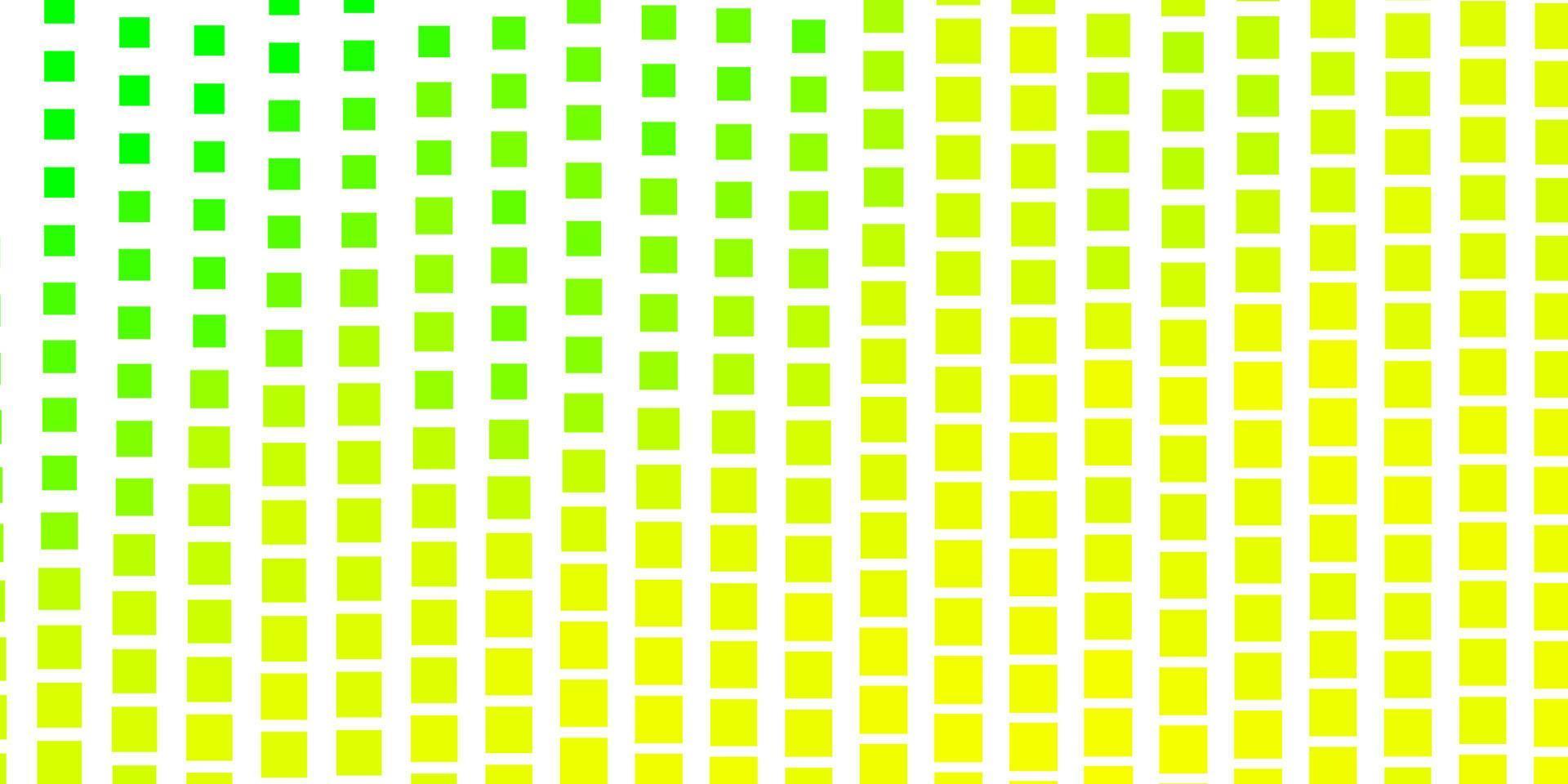 toile de fond de vecteur vert clair, jaune avec des rectangles.