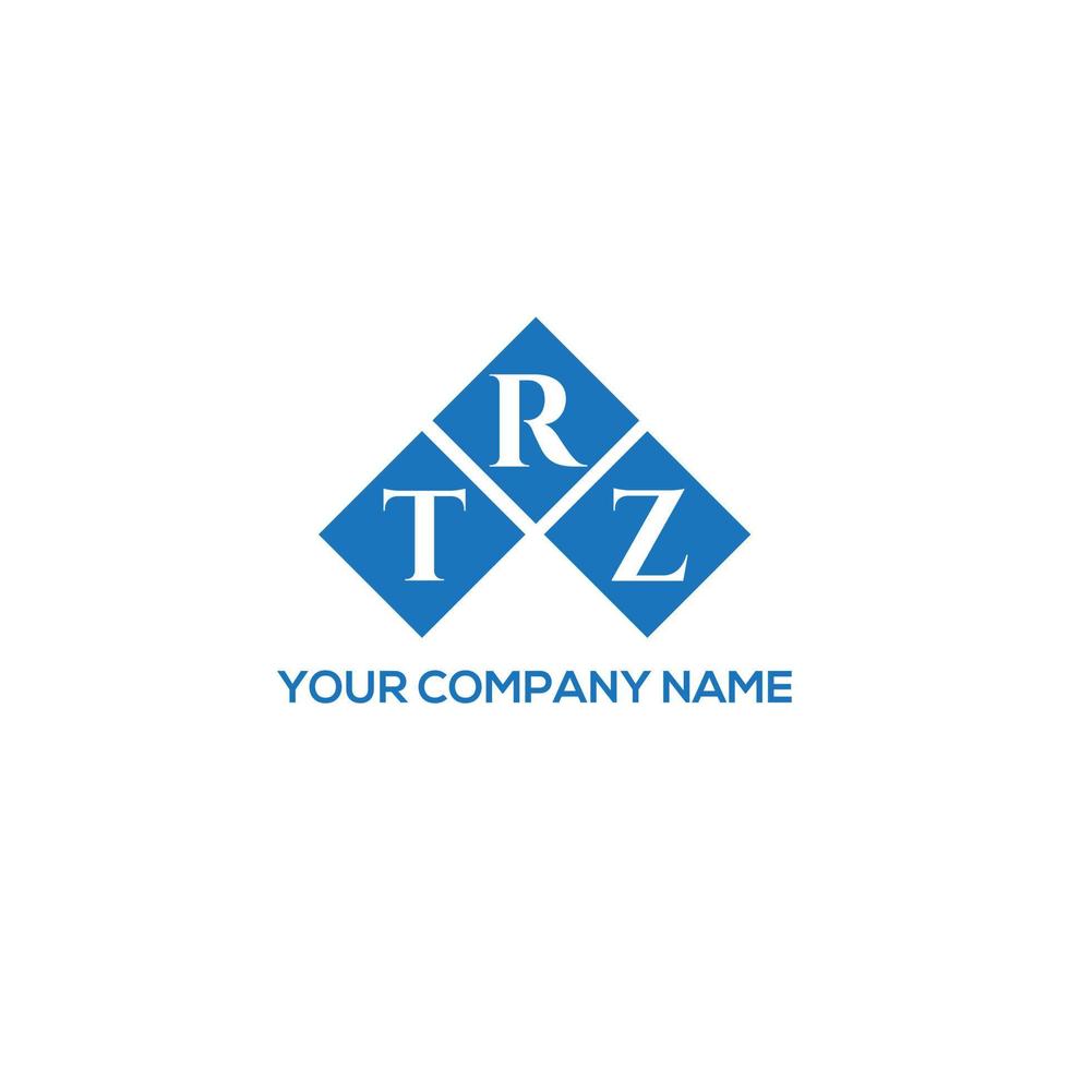 création de logo de lettre trz creattrz sur fond blanc. concept de logo de lettre initiales créatives trz. lettre trz design.ive concept de logo de lettre initiales. conception de lettre trz. vecteur