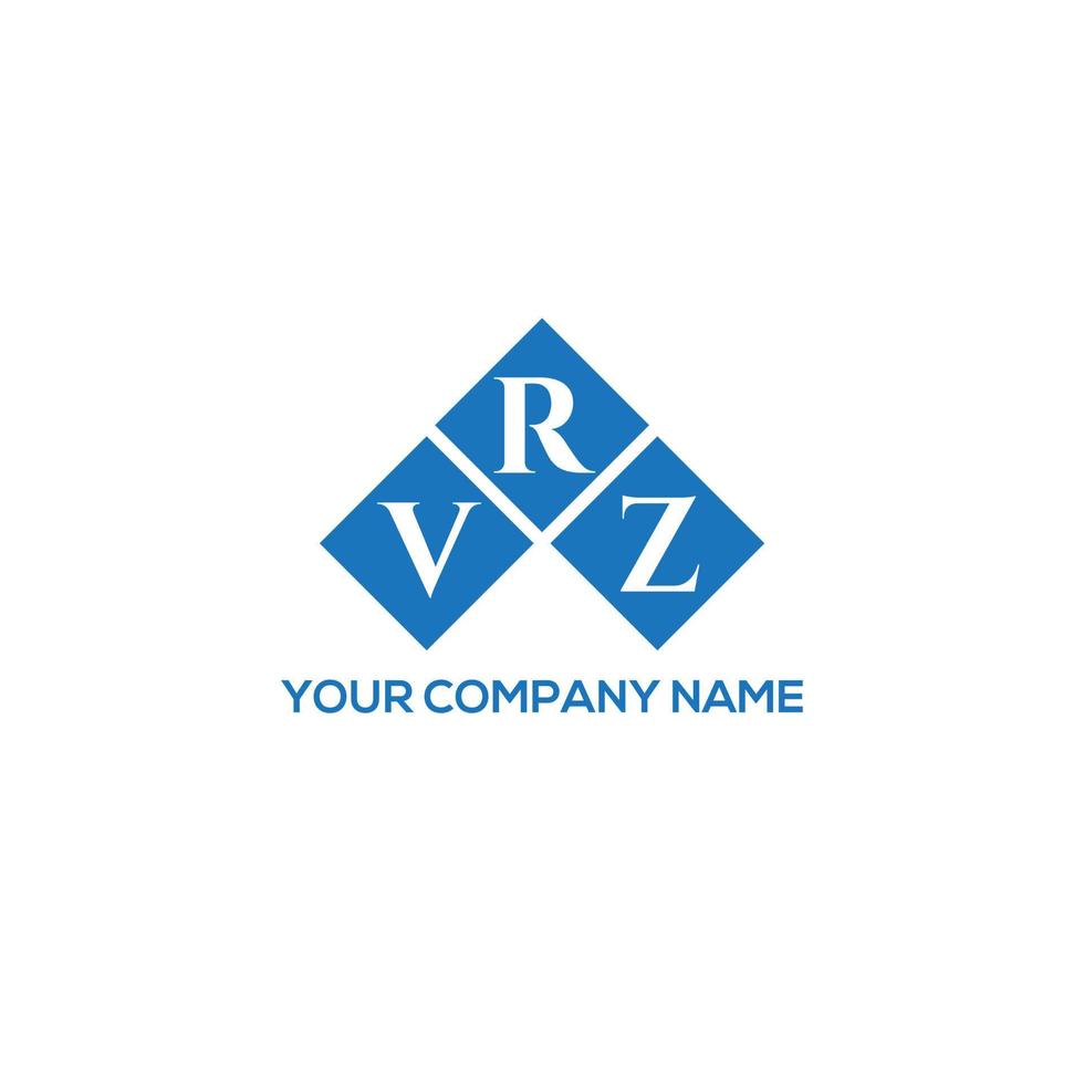 création de logo de lettre vrz sur fond blanc. concept de logo de lettre initiales créatives vrz. conception de lettre vrz. vecteur