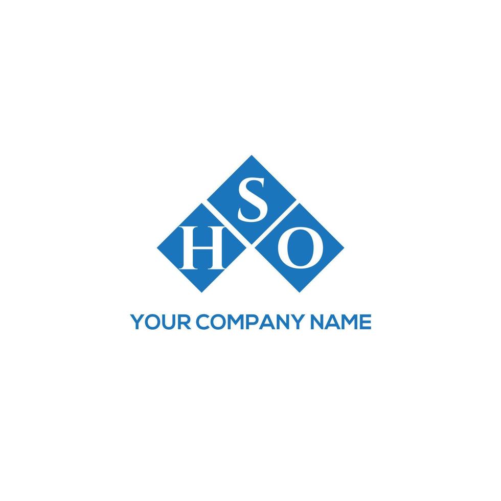 création de logo de lettre hso sur fond blanc. hso concept de logo de lettre initiales créatives. conception de lettre hso. vecteur