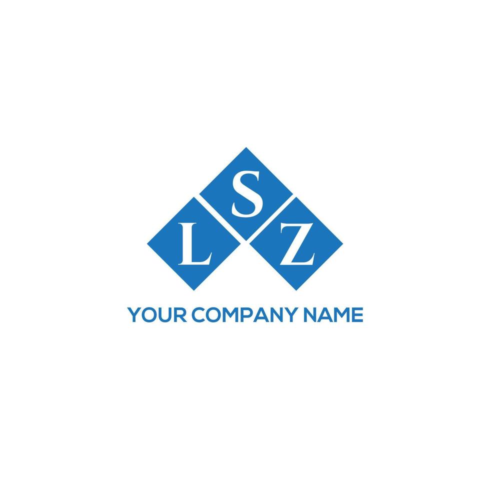 création de logo de lettre lsz sur fond blanc. concept de logo de lettre initiales créatives lsz. conception de lettre lsz. vecteur