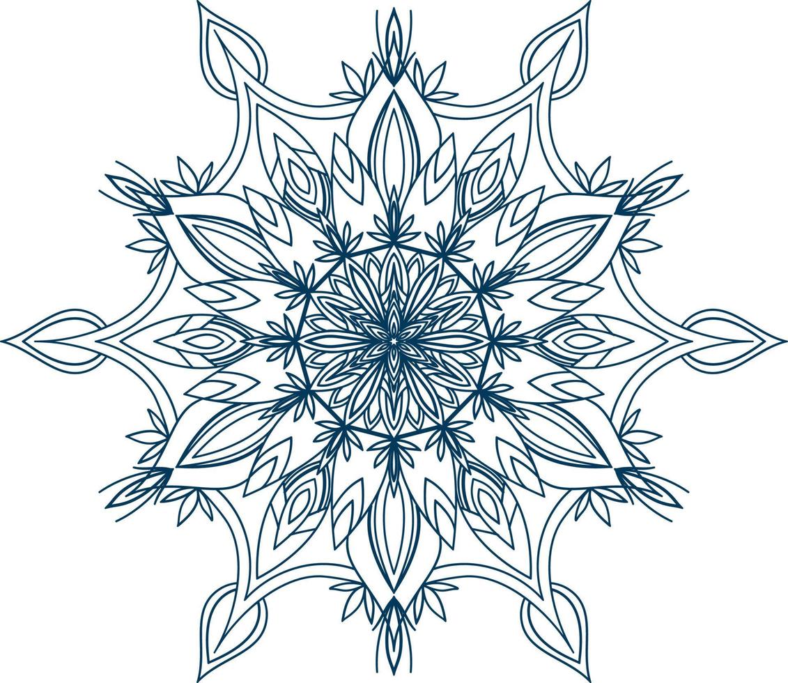 mandala de vecteur 3 pour cahier de coloriage. ornement rond décoratif. modèle de thérapie anti-stress. logo de yoga, arrière-plan pour affiche de méditation. forme de fleur inhabituelle. vecteur oriental