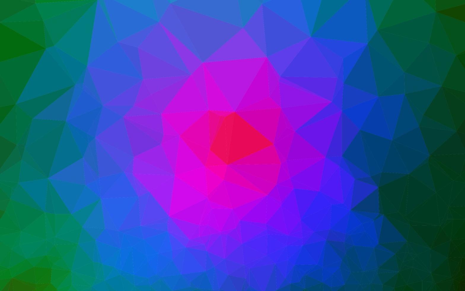 multicolore foncé, modèle de triangle flou vectoriel arc-en-ciel.