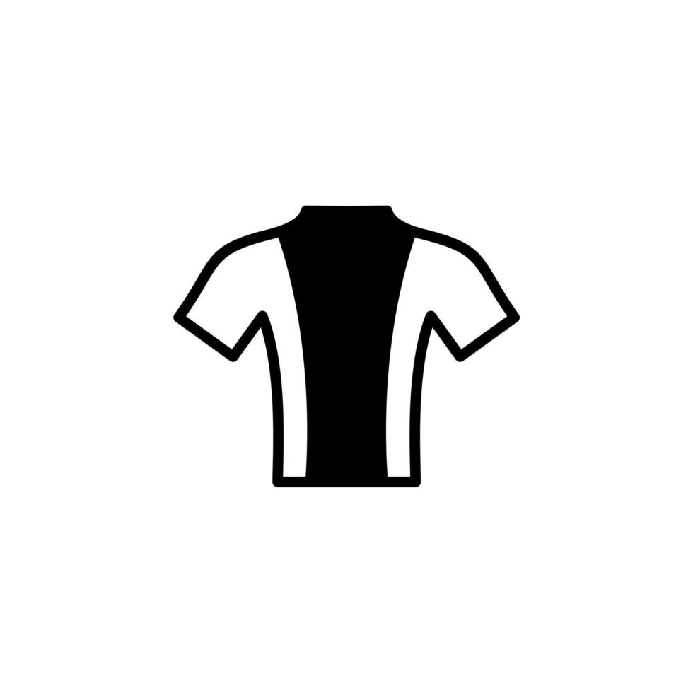 chemise, mode, polo, vêtements modèle de logo d'illustration vectorielle d'icône de ligne solide. adapté à de nombreuses fins. vecteur